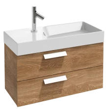 Тумба под раковину Jacob Delafon Rythmik, 80 см, подвесная, арлингтонгский дуб, EB1302-E70