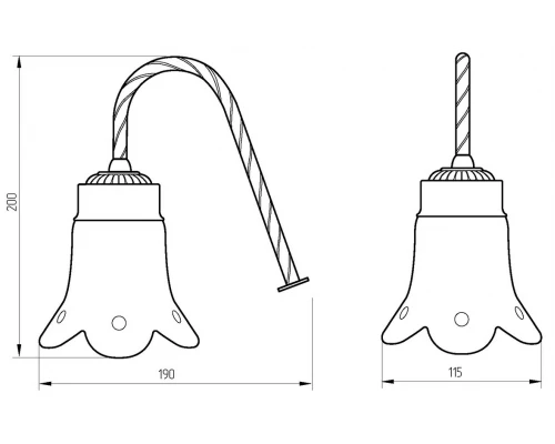Светильник Migliore Edera 16926 - хром