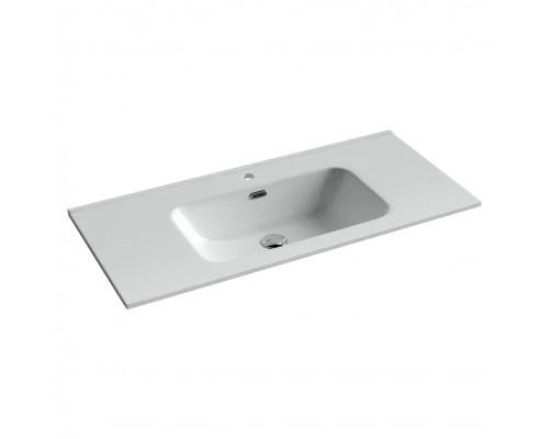 Раковина Ceramica Nova Element CN7003 101 x 46.5 x 12.5 см, накладная, прямоугольная, с переливом