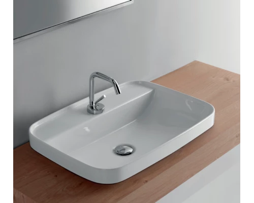 Раковина встраиваемая/накладная Kerasan Tribeca 60 х 43 см, цвет белый, 514201*1