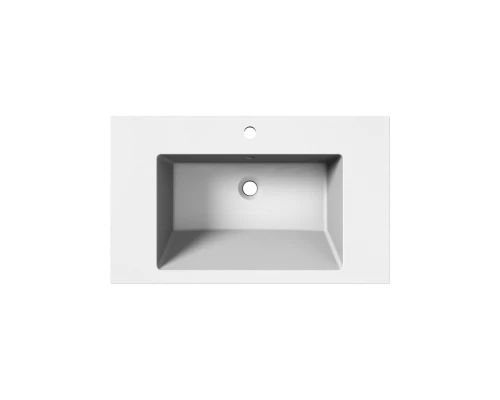 Раковина для ванной полувстраиваемая Uperwood Megan 80 см, белая матовая