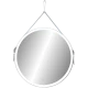 Зеркало для ванной с подсветкой Uperwood Round (80 см, LED подсветка, сенсор, белый ремень)