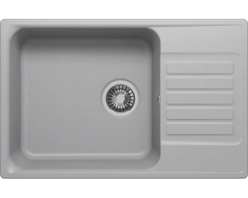 Кухонная мойка из искусственного камня Uperwood UPD-400 (прямоугольная, цвет дым)