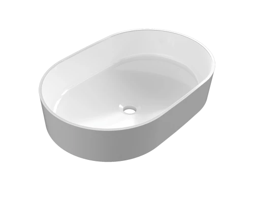 Раковина для ванной накладная Uperwood Aura (60 см, овальная, белая)