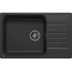 Кухонная мойка из искусственного камня Uperwood UPD-400 (прямоугольная, цвет уголь)