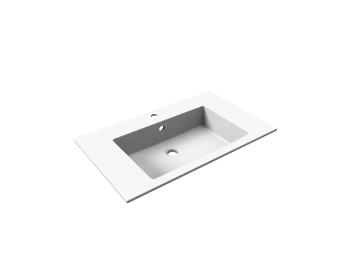 Раковина для ванной полувстраиваемая Uperwood Megan 80 см, белая матовая