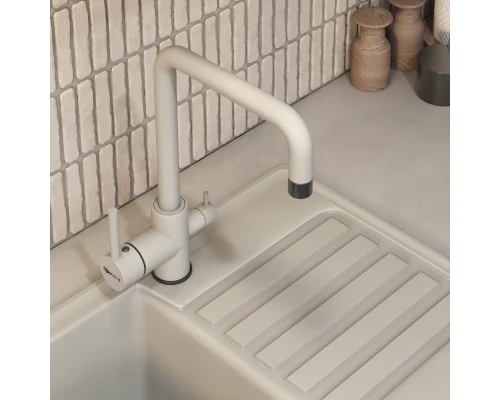 Смеситель для кухни Uperwood UPD-004 (06, с фильтром для питьевой воды, вороненая сталь/туман)