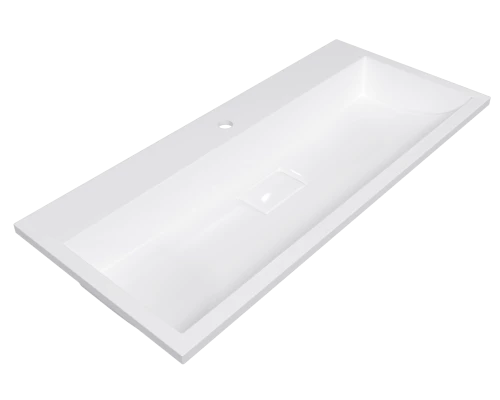 Раковина для ванной полувстраиваемая Uperwood Barsa (100 см, прямоугольная, белая)