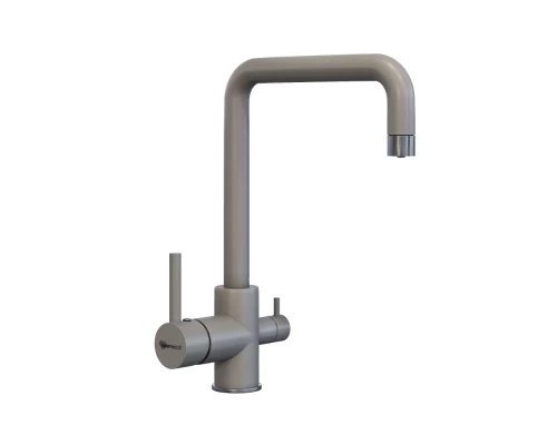 Смеситель для кухни Uperwood UPD-004 (07, с фильтром для питьевой воды, вороненая сталь/дым)
