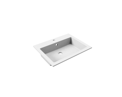 Раковина для ванной полувстраиваемая Uperwood Megan 60 см, белая матовая