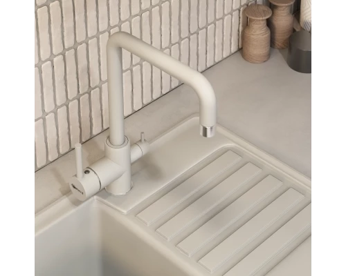 Смеситель для кухни Uperwood UPD-004 (02, с каналом для фильтрованной воды, хром/туман)