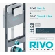 Инсталляция RIVO Set A для унитаза + Клавиша RIVO Touch Line (белый)
