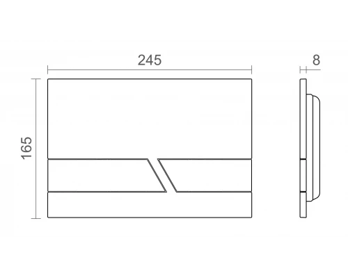Клавиша CTESI Kali Soft Touch (белый мат)