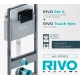 Инсталляция RIVO Set A для унитаза + Клавиша RIVO Touch Neo (черный)