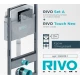 Инсталляция RIVO Set A для унитаза + Клавиша RIVO Touch Neo (хром)