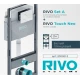 Инсталляция RIVO Set A для унитаза + Клавиша RIVO Touch Neo (белый)
