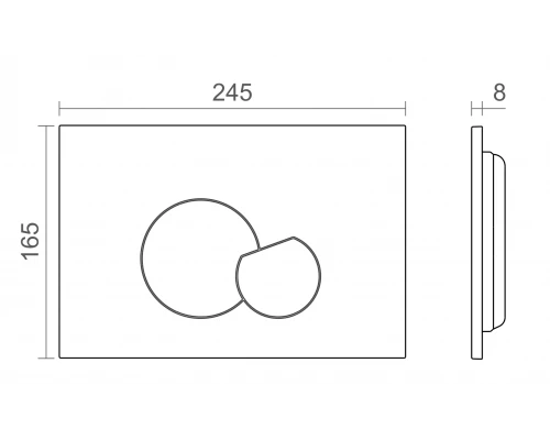 Клавиша CTESI Thea PVD (золото брашированное)