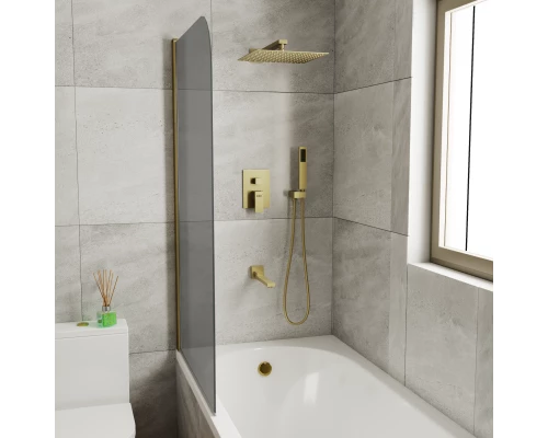 Душевая система для ванны и душа DK встраиваемая с изливом матовое золото Bayern.Liszt (DA1515607A04)