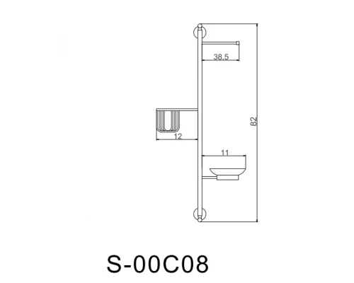 Настенная стойка Savol  (S-00C08)