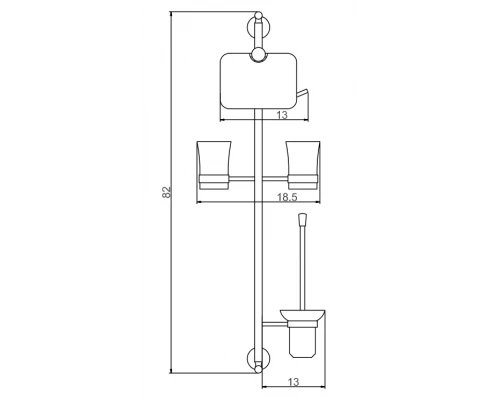 Настенная стойка Savol  (S-00C05)