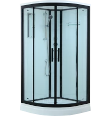 Душевая кабина Timo Standart Black 100*100*220  (T-6601B)