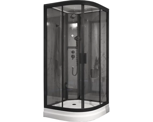 Душевая кабина Timo Premium ILMA Black 90*90*222 (ILMA909B)