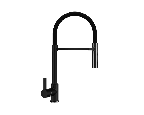 Смеситель для кухни Ulgran Classic ультра-черный (U-024-344)