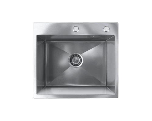 Мойка ULGRAN STEEL 500 Х 450, цвет «брашированная сталь» (US 500-001)