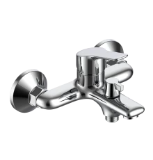 Смеситель VODA "Wave" для ванны, короткий излив, c аксессуарами (WA54)