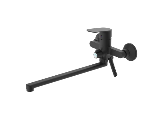 Смеситель для ванны VODA "Shore Black" с аксессуарами (SHR31B)