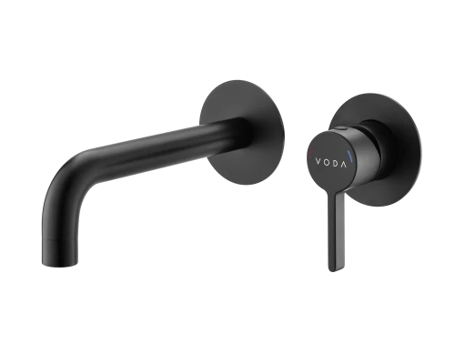 Смеситель VODA "Vessel" скрытого монтажа для умывальника черный (VSL28B)
