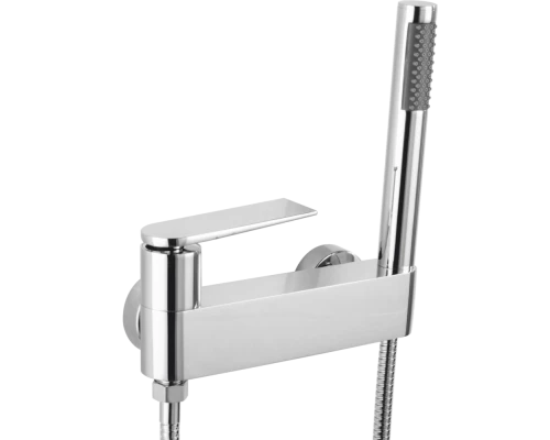 Смеситель для ванны и душа с лейкой и шлангом GZ07052 цвет хром от бренда Ganzer