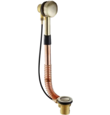 Слив-перелив для ванны полуавтомат GANZER F1D бронза