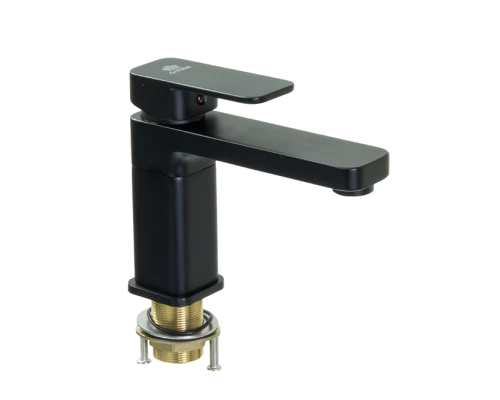 12012-C Смеситель для умывальника  (ЧЕРНЫЙ)  GANZER  (10/1шт)