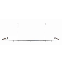 Карниз ГИБКИЙ для ванны (ХРОМ)  (100*100*100см) HANSEN (5/1шт)