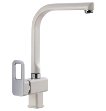 Смеситель для кухни с высоким изливом Hansen H43008-F белый/хром