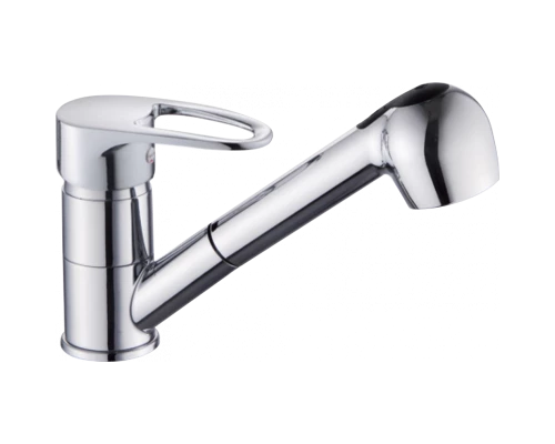 Смеситель для кухни с выдвижной лейкой Hansen H40024 хром