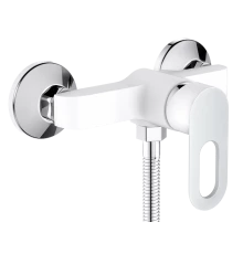 Смеситель для душевой кабины Hansen H20018-F белый/хром