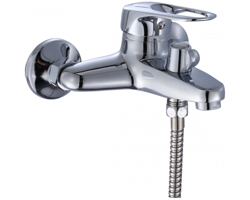 Смеситель для ванны и душа с лейкой и шлангом Hansen H30030 хром