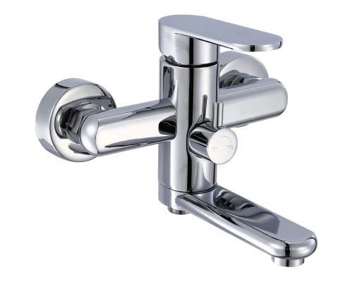 Смеситель для ванны и душа с лейкой и шлангом Hansen H30002 хром