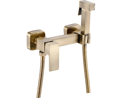 Смеситель с гигиенической лейкой Hansen HL62204-D бронза