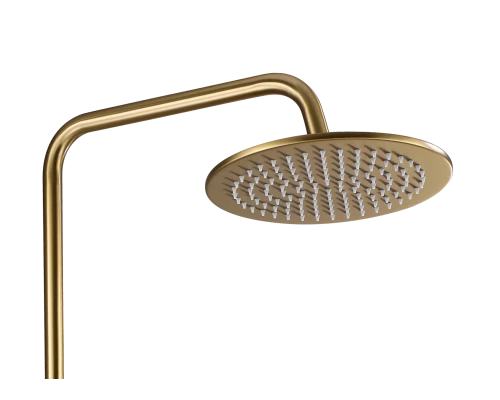 48-1D Лейка для душа метал круг. (Мат. Золото) 300 х 300  HansenPRO  (20/1шт)