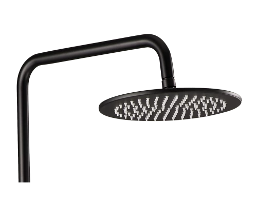 48-1C Лейка для душа метал круг. (ЧЕРНЫЙ) 300 х 300  HansenPRO  (20/1шт)