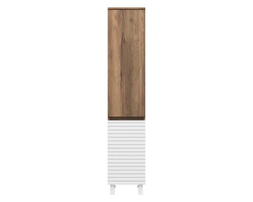 Шкаф - пенал Brevita Dakota - 35 универсальный правый (белый)