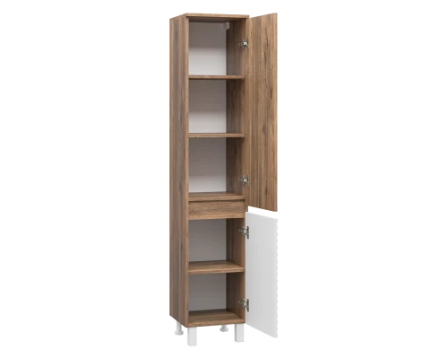 Шкаф - пенал Brevita Dakota - 35 универсальный правый (белый)