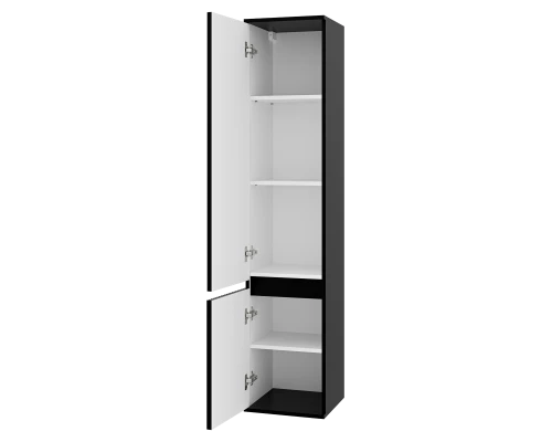 Шкаф - пенал Brevita Enfida - 35 универсальный левый (черный)