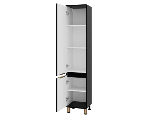 Шкаф - пенал Brevita Enfida - 35 универсальный левый (черный)