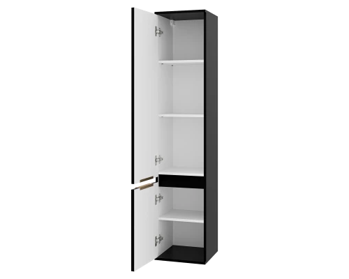 Шкаф - пенал Brevita Enfida - 35 универсальный левый (черный)