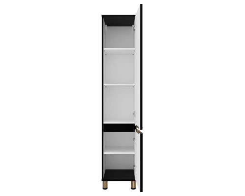 Шкаф - пенал Brevita Enfida - 35 универсальный правый (черный)