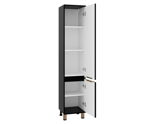 Шкаф - пенал Brevita Enfida - 35 универсальный правый (черный)